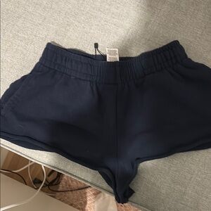 Garage Blue Athletic Shorts Elastic Waistband